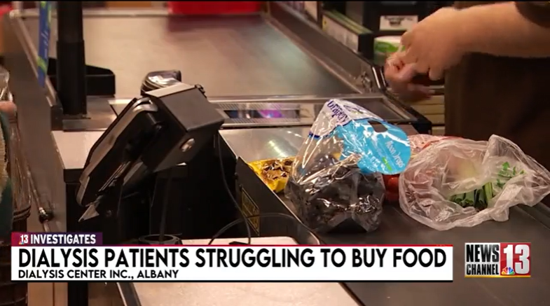 13Investigates: Nearly 50% of Albany dialysis patients struggle for food — WNYT NewsChannel 13 (Albany)